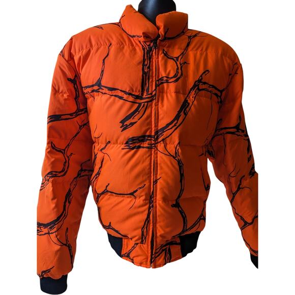 Gamehide Reversible Hunting Jacket Mens Large Brown Blaze Orange Camo Puffer - Picture 16 of 16